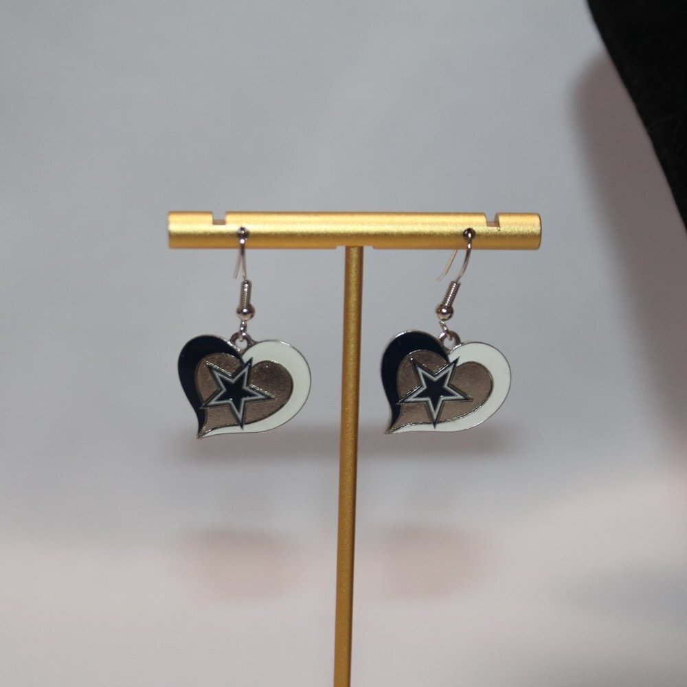 Dallas Cowboy Necklace and Earring Set - Picture 9 of 9